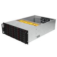 Penjualan Pabrik 4U 3.5 Inci Hdd Tray Rackmount Chassis Server Rak Industri Penutup Komputer 24bay Hotswap