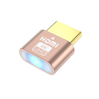 Dongle HDMI factice pour moniteur virtuel, émulateur d'affichage 4K avec lumière LED
