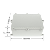 Boîtier en plastique IP68 électrique PC en plastique étanche interrupteur extérieur sous-marin câble connecteur boîte de jonction avec oreille
