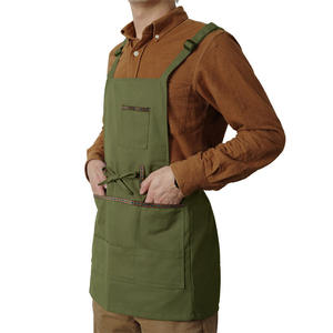 <span class=keywords><strong>Tablier</strong></span> à boutons réglables pour femmes hommes artiste peinture <span class=keywords><strong>poterie</strong></span> jardin cuisine chef de cuisine 4 poches - Product Image 4