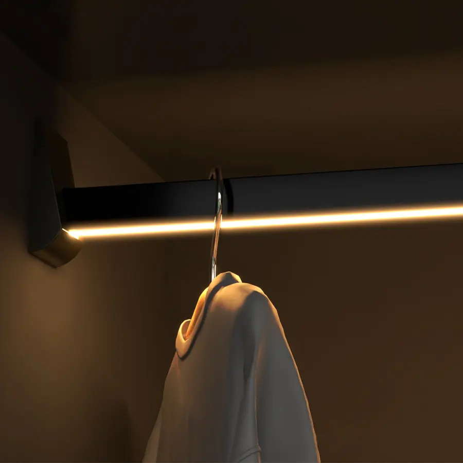 VST Wardrobe Led Aluminium Profile Light For Wardrobe Cabinet Furniture Window Display Store Shelf Clothes Shop