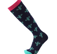 Vente en gros coloré 20-30mmhg genou haute athlétique course à pied cyclisme infirmière Football Sport femmes hommes chaussettes de compression