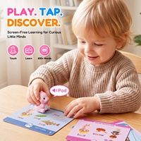 DB03 Lecteur interactif Montessori sur le thème des dinosaures, cartes cognitives pour l'éducation précoce des enfants, jouets lecteurs interactifs