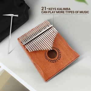 Kalimba pulgar Piano 21 teclas caoba dedo <span class=keywords><strong>Mbira</strong></span> niños adultos instrumento oso en forma transparente (NATURAL) dedo <span class=keywords><strong>Mbira</strong></span> - Product Image 3