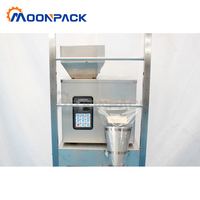 Machine d'emballage verticale automatique Moonpack VFFSG-100g pour granulés, scellage arrière, pour café en grains et poudre