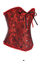 Corset bustier rouge pour femme, style victorien, sexy, blanc, noir, vert, vintage, fleuri, surbuste, lingerie grande taille, corselet