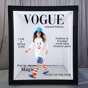 <span class=keywords><strong>Magazine</strong></span> de photomaton de mariage numérique de 2025 Offres Spéciales avec lampe de remplissage Boîte de livre manuelle Vogue décorative - Product Image 6