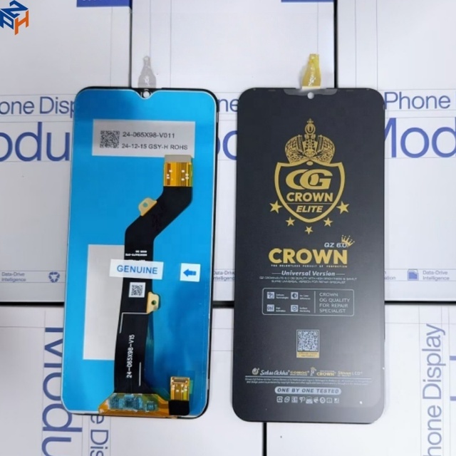 Crown Mobile Phone Lcd Screen Replacement for Infinix Tecno Itel Hot10S Smart7 X6823 Bd3 Kf6 Afficheur Pantalla