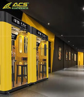 Cabine de karaoké fermée ACS avec écran musical et microphone – Équipement de divertissement commercial intérieur