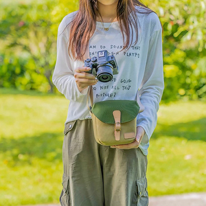 Girly <strong>Camera</strong> <strong>Bag</strong> <strong>Green</strong> Small Travel <strong>Camera</strong> Body Pouch for Women Compact DSLR Mirrorless Photography Shoulder <strong>Bag</strong> - Product Image 6