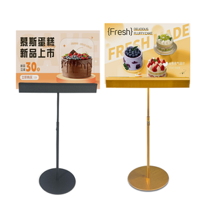 Металлический дисплей для супермаркета A4, подставка для плаката, регулируемая подставка для пьедестала, индивидуальная подставка для поп-рамы - Product Image 2