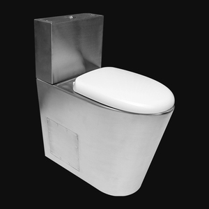 WC en acier inoxydable 304 à séparation fècale-urinaire, design spécial Kuge, en stock - Product Image 1