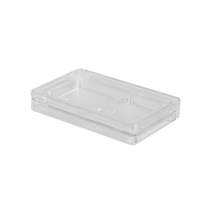 קופסת פודרה קומפקטית שקופה לאיפור, פלטת צלליות עם לוגו מותאם אישית, אריזת מותג פרטי, מארז ריק לצלליות וסומק. - Product Image 2