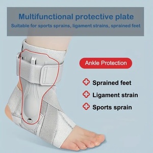 Orthèse de <span class=keywords><strong>cheville</strong></span> professionnelle avec stabilisateurs latéraux, support de <span class=keywords><strong>cheville</strong></span> réglable à lacets pour la récupération des entorses, équipement de basketball - Product Image 4