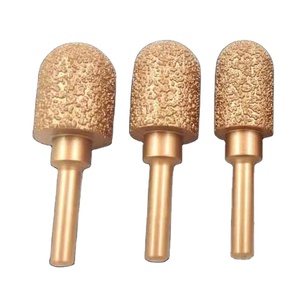 Herramienta de corte de <span class=keywords><strong>piedra</strong></span>, broca de tallado, herramientas de grabado de diamante <span class=keywords><strong>para</strong></span> granito y mármol, cabezal de pulido cilíndrico plano de diamante soldado al vacío - Product Image 1
