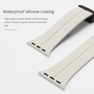 Correa de reloj plegable con hebilla magnética de silicona 2024 NUEVA para <span class=keywords><strong>Apple</strong></span> <span class=keywords><strong>Watch</strong></span> Ultra 2, iWatch series 9, 8 y 7 - Product Image 5