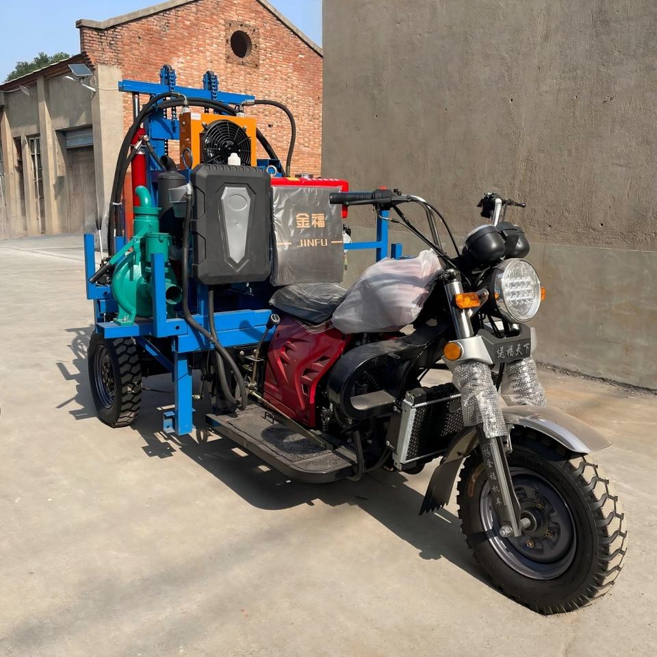 Motorcycle 4 Post Rig Early Bird diesel Powered Portable Motorcycle Water Well Drilling Rig ...