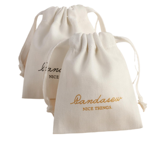 Sac à cordon en tissu avec logo personnalisé EHUNT, taille et couleur personnalisées, sac cadeau à cordon avec logo personnalisé, pour bijoux et cadeaux - Product Image 2