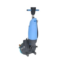 Autolaveuse autoportée à double brosse, alimentée par batterie, pour le nettoyage des bureaux et des ateliers, avec moteur électrique intégré