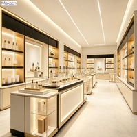 Vitrine de présentation de cosmétiques de luxe avec éclairage LED pour les magasins de détail - Vitrine de présentation de soins de la peau et de maquillage durable et écologique