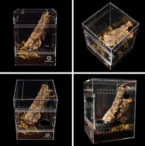 Boîte d'Élevage pour Reptiles de Taille et Logo Personnalisés, Terrarium en Acrylique à Porte Coulissante Magnétique, Cage pour Mygale - Product Image 4