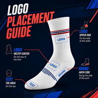 Chaussettes de sport en coton de haute qualité pour hommes, chaussettes de basket-ball personnalisées, chaussettes de course athlétiques personnalisées