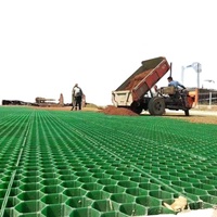 Stabilisateur de gravier de pelouse en plastique de tapis de renfort de grille de pavé d'herbe de HDPE pour des allées, des parkings, et des chemins de jardin
