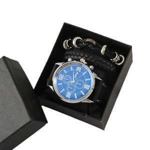 Coffret <span class=keywords><strong>Cadeau</strong></span> d'Affaires - Montre Métallique Écologique - Design Gaufré - <span class=keywords><strong>Cadeau</strong></span> Tendance pour la Fête <span class=keywords><strong>des</strong></span> Pères avec Boîte à <span class=keywords><strong>Bracelet</strong></span> - Product Image 5