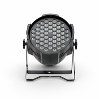 8pcs Flight Case Lampu Panggung Profesional DJ Klub Pertunjukan Malam Konser Gereja 54*3w RGBW 4-in-1 LED PAR Can Par Lights