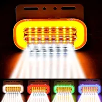 Feu de position latéral LED 24V pour camion, feux de gabarit rouge, bleu, vert, feux de signalisation stroboscopiques pour camion, remorque, tracteur, bus