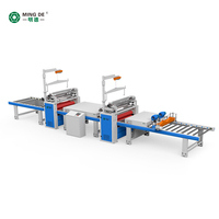 Machine à laminer à colle à faible entretien et haute précision, moteur à roulement, puissance 25 kW pour film HPL, colle thermofusible PUR efficace