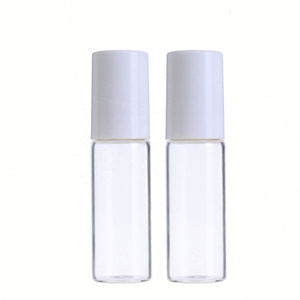 Screw Cap clear Empty 5ml 10ml 10ML 5ML Cosmetic <b>Perfume</b> Oil Essential Oil Roll on Glass <b>Bottle</b> - Product Image 4
