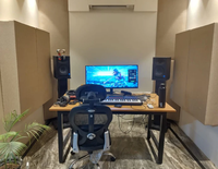Panneau acoustique en fibre de verre insonorisant de 25 mm d'épaisseur, installation facile, usage domestique et studio, garantie 1 an