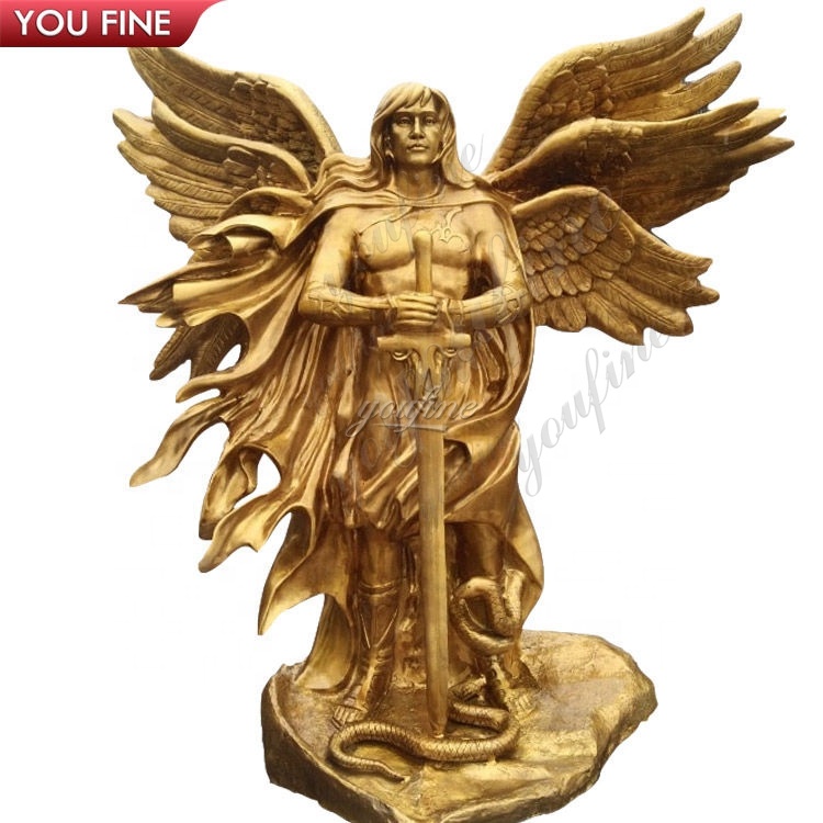 蛇の幻想彫刻 ブロンズ 六翼の守護天使像| Alibaba.com