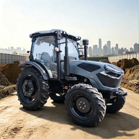 Tractor Audacious de 80HP 4x4 con Cabina con Aire Acondicionado, Sistema Hidráulico Robusto y Alta Capacidad de Elevación para Jardinería y Agricultura