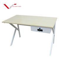 Table de bureau moderne en métal, style nouveau, bureau d'ordinateur portable en acier pour l'école, la maison, l'entreprise