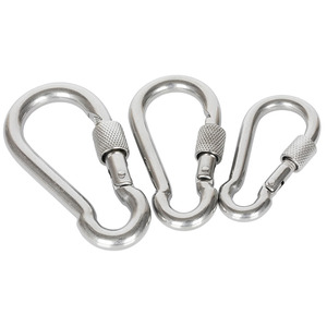 Mousqueton à ressort Yuanjing en acier inoxydable 304 pour porte-clés, laisse de chien, alpinisme - Product Image 2