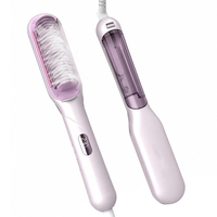 Cepillo Profesional de Vapor para Alisar el Cabello, Cepillo Térmico Iónico, Peine Caliente de Vapor para un Peinado Rápido para Todo Tipo de Cabello