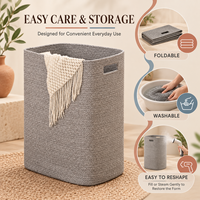 Paniers de rangement en corde de coton tissée de grande capacité, durables, écologiques, lavables, robustes, avec poignées solides