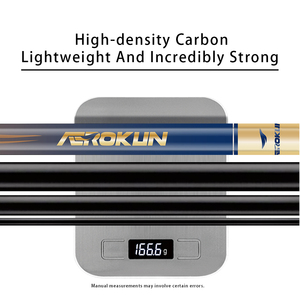 AEROKUN OEM/ODM <span class=keywords><strong>Canne</strong></span> <span class=keywords><strong>à</strong></span> <span class=keywords><strong>pêche</strong></span> télescopique en fibre de carbone <span class=keywords><strong>à</strong></span> main super légère de Taiwan vente en gros - Product Image 1