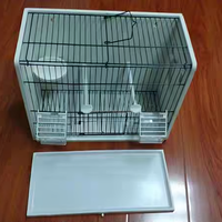 Nouvelle conception de cages d'élevage d'oiseaux simples, 36*17.3*31cm, cage de luxe pour perroquets et canaris, avec plateau et boîte en plastique