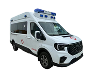Ambulance de transport de patients en soins intensifs Futian T8, équipée d'un système de civière automatique, vendue directement par le fabricant