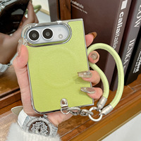 Nouvelle Arrivée : Coque de Téléphone Magnétique avec Béquille pour iPhone Duo, Pliable, Antichoc, Protection de Charnière et Dragonne