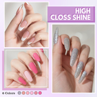 FZANEST High Glitter Solid Gel Nail Kits complets DIY Led Top Coatnail Polish Remover Esmaltes Semipermanentes Vernis Ongles