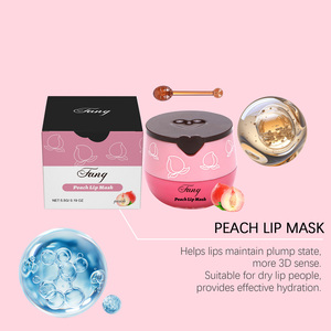 Mascarilla Labial de Melocotón 5.5g, Marca Privada OEM, Hidrata, Rellena, Suaviza, Nutre Durante la Noche, en Lata - Product Image 2