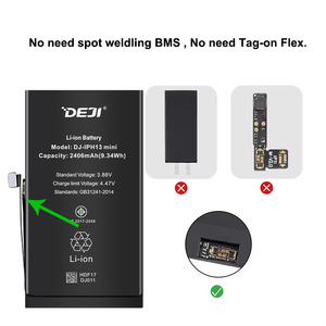 Batería Original DEJI de Repuesto para <span class=keywords><strong>iPhone</strong></span> 13 <span class=keywords><strong>MINI</strong></span>, Solución para Problemas de Apertura Automática, Capacidad Completa - Product Image 4