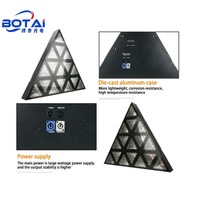 BOTAI rétro Triangle LED lavage Base lumière économie d'énergie Surface montage 50,000H durée de vie RGBW émettant la couleur DMX512 IP65 pour DJ