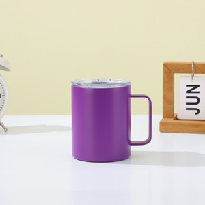 Cross-border <b>Hot</b>-selling 14oz Portable High-value 304 Stainless Steel Insulated Mug With Handle For Office Use - Product Image 2