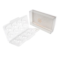 Vente en gros Boîte-cadeau d'emballage en plastique transparent pour chocolat à la truffe avec insert 8 cavités Blister