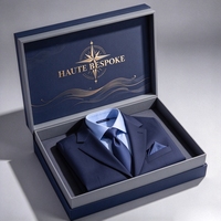 Boîte d'emballage magnétique à rabat directe usine pour costumes, boîte cadeau rigide en carton pour vêtements formels homme, blazer, smoking, OEM ODM